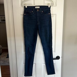 Madewell Women's Deep Indigo Skinny Jeans Tall